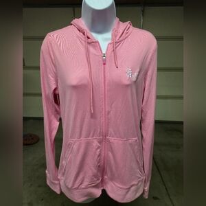 Antigua Pink Zip-Up Hoodie